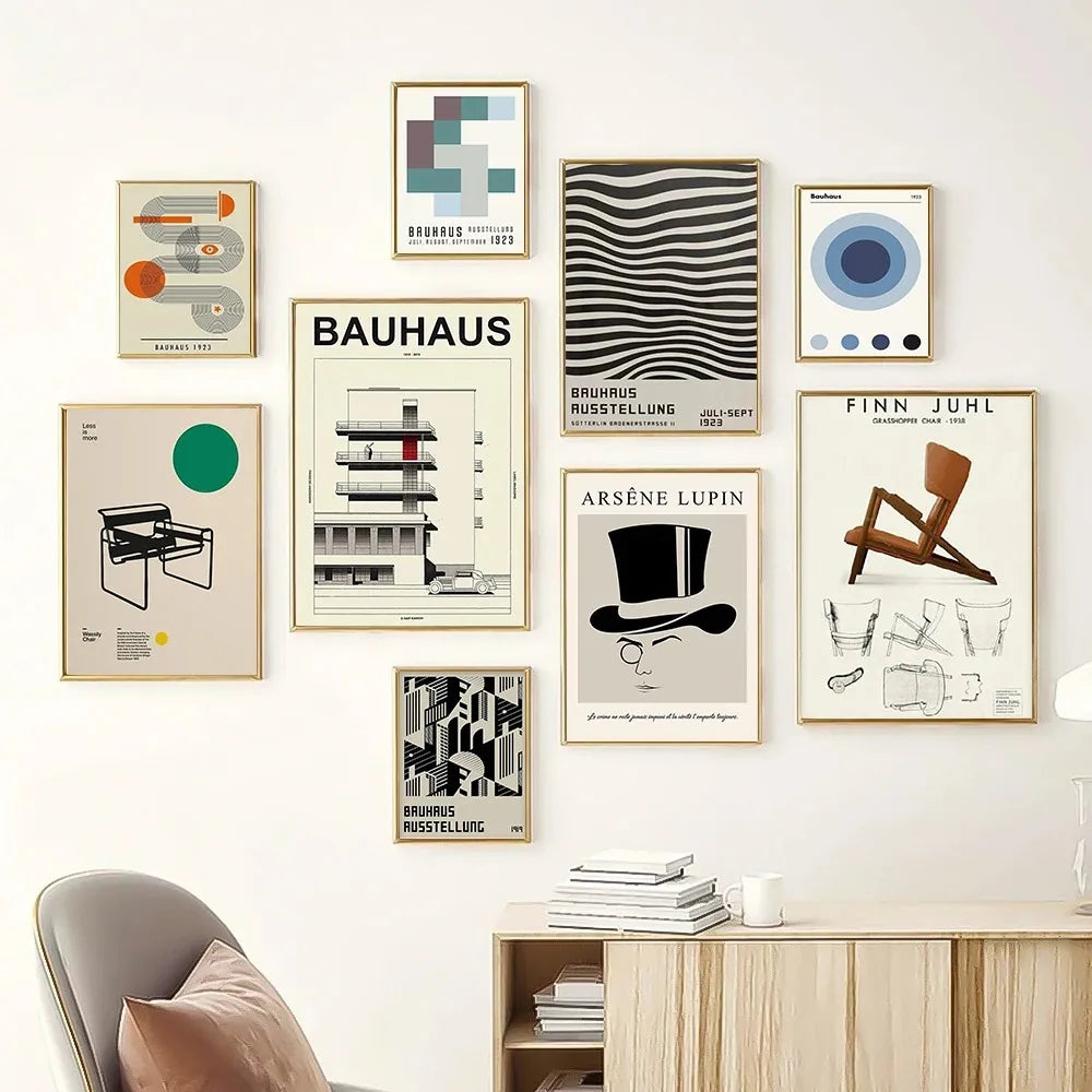 DecorBites™ Modern Black & White Exhibition Canvas Print