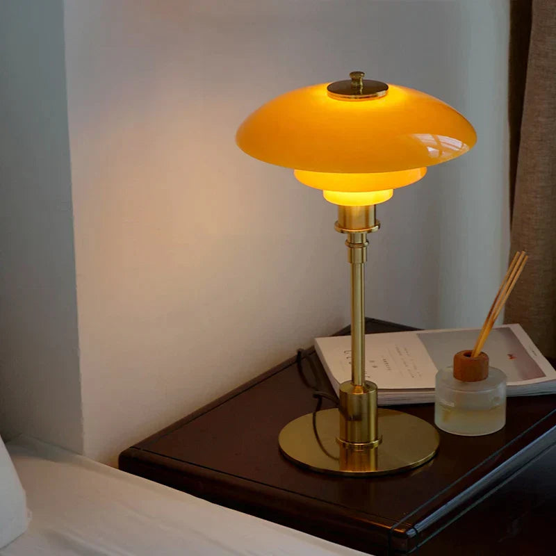 DecorBites™ Glass Desk Lamp: Modern Nordic Table Lamp for Home, Office, or Hotel