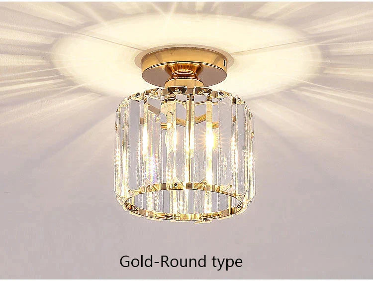 DecorBites™ Crystal LED Chandelier for Aisle, Hallway, and Living Spaces