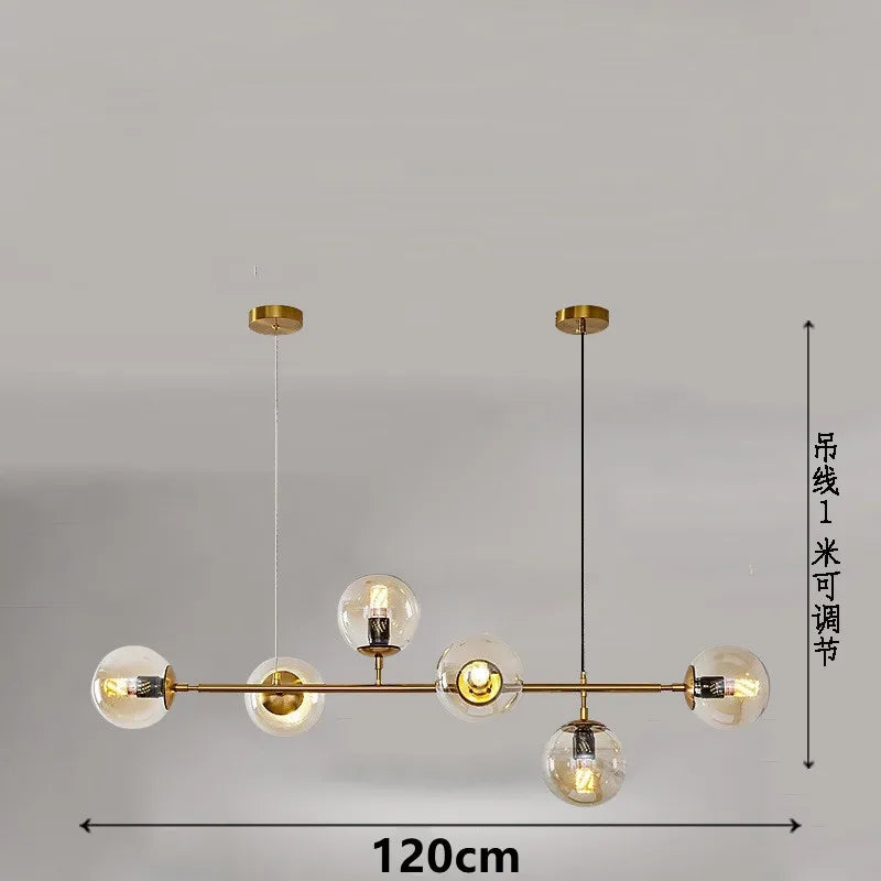 DecorBites™ Glass Ball Pendant Lamps for Home Decor and Lighting Fixtures