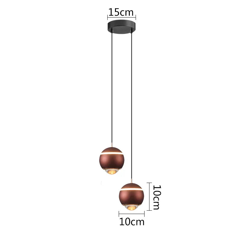 DecorBites™ Ball Pendant Lights for Bedroom, Dining Room, and Kitchen Island