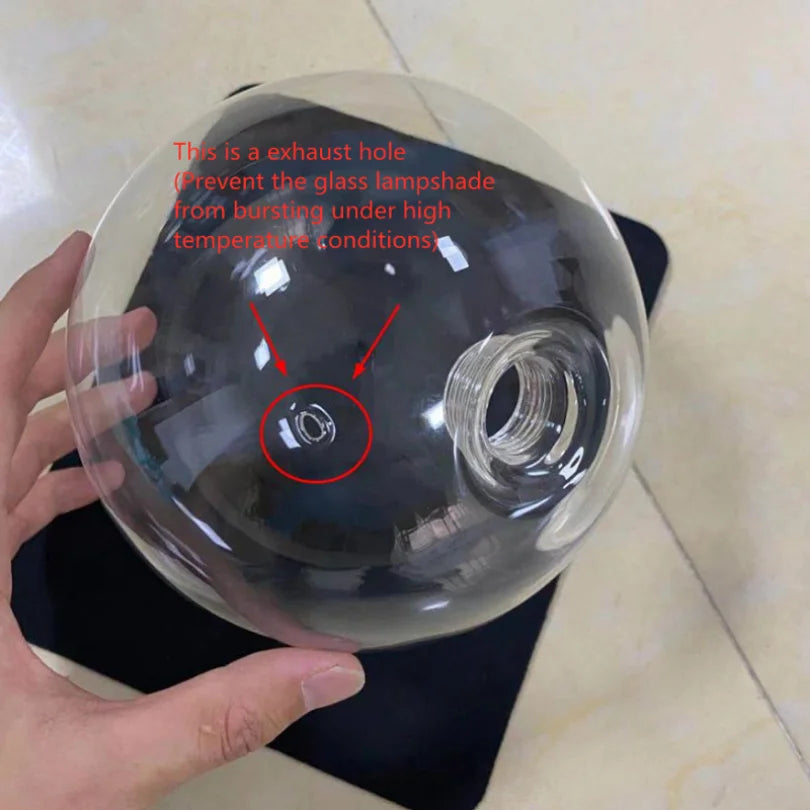 DecorBites™ Bubble Glass Ball Pendant Light for Bedroom Kitchen Dining Room LED Fixture