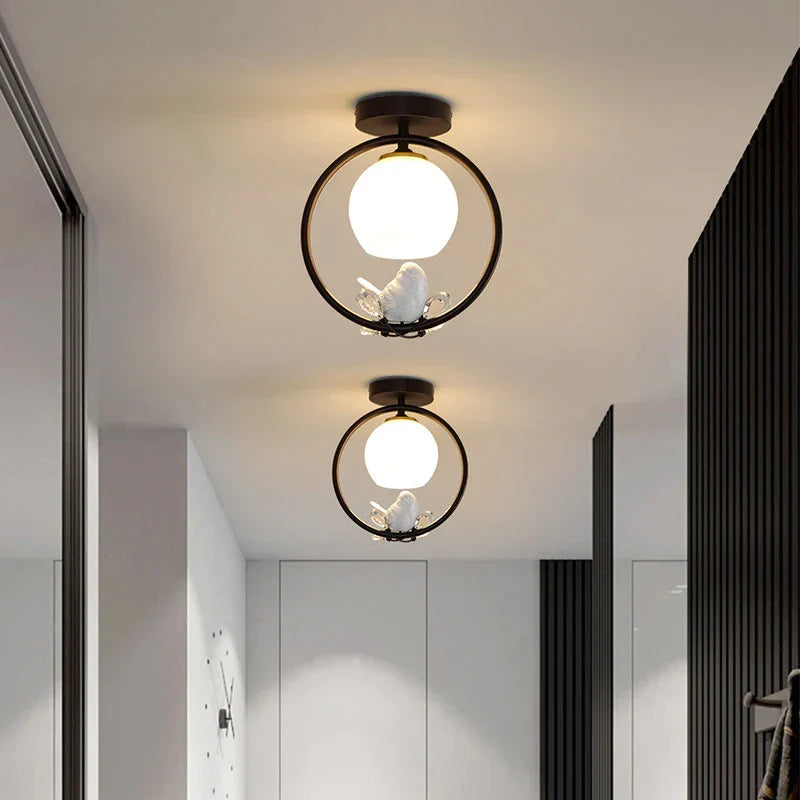 DecorBites™ Bird Ceiling Light Fixture for Corridor Entrance, Cloakroom, Bar, Balcony