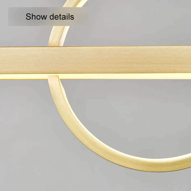 DecorBites™ Geometric Copper Chandelier: Minimalist Atmosphere for Bars and Restaurants