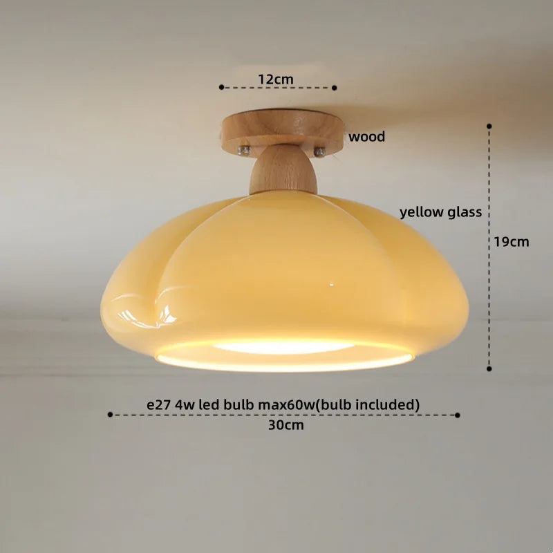 DecorBites™ LED Wood Acrylic Ceiling Lamp Modern Art Decor Light Fixture