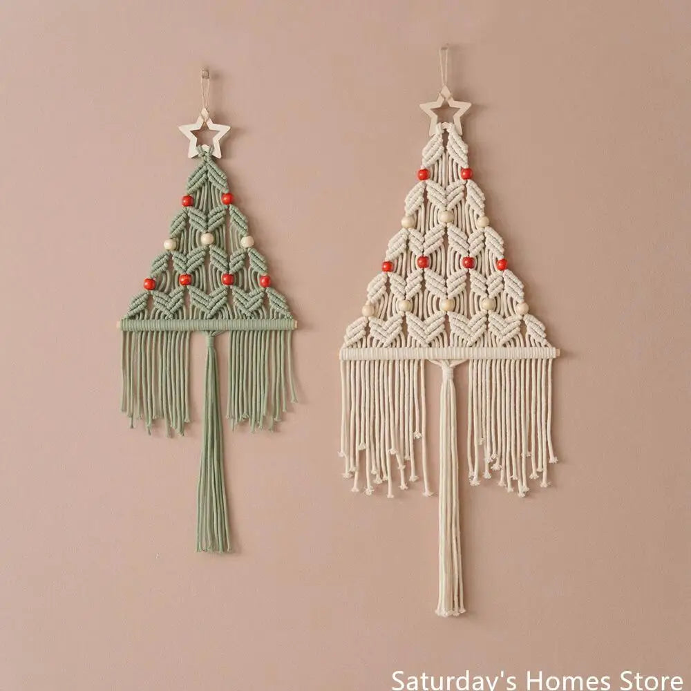 DecorBites™ Boho Christmas Tree Wall Tapestry