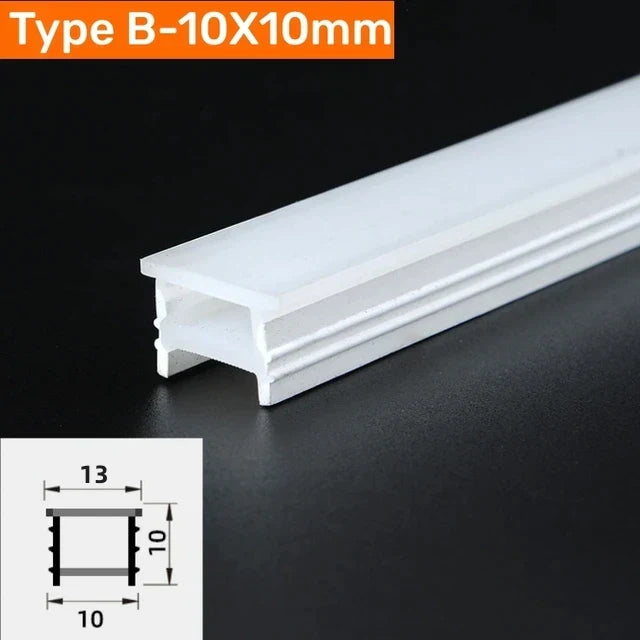 DecorBites™ Black Silicone Tube LED Neon Light for Outdoor Flexible Strip Lights