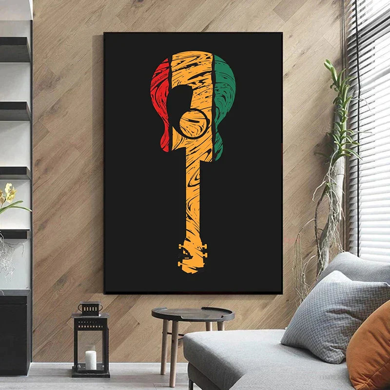 Abstract Electric Guitar Canvas Print - Music Wall Art by DecorBites™