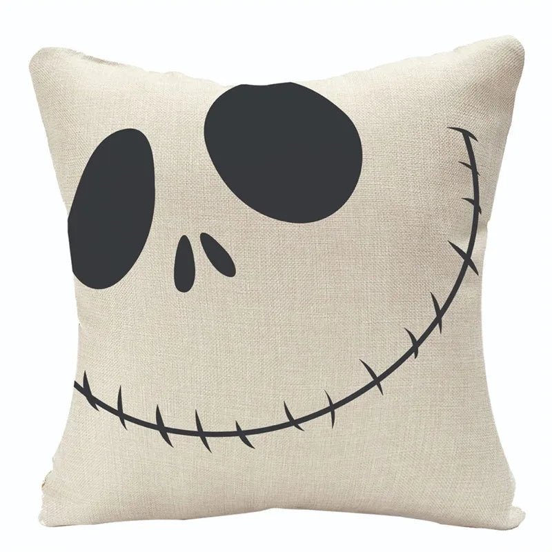 DecorBites™ Halloween Linen Cushion Cover for Living Room Decor and Sofa - Trick or Treat