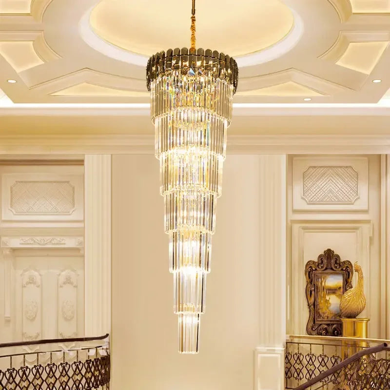 DecorBites™ Crystal LED Pendant Chandelier for Modern Home Decor.