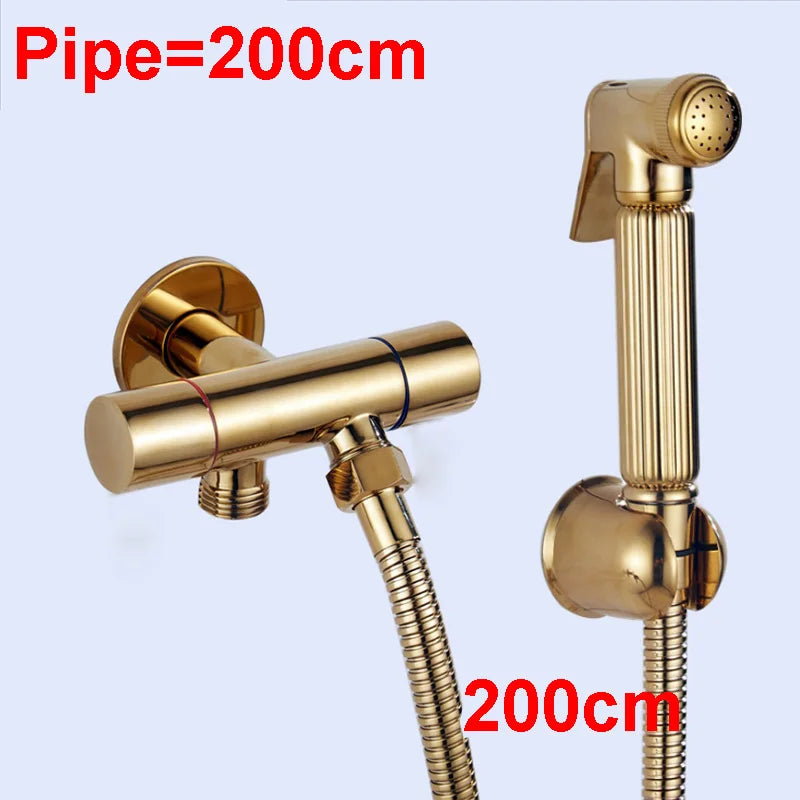 DecorBites™ Copper Bidet Sprayer Set for Bathroom Hygiene