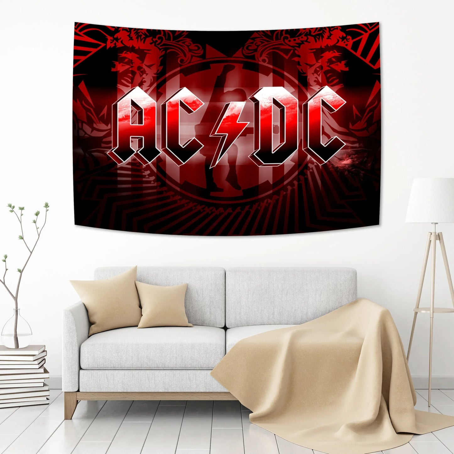 DecorBites™ AC/DC Band Tapestry Wall Hanging Room Decor for Aesthetic Home Decor