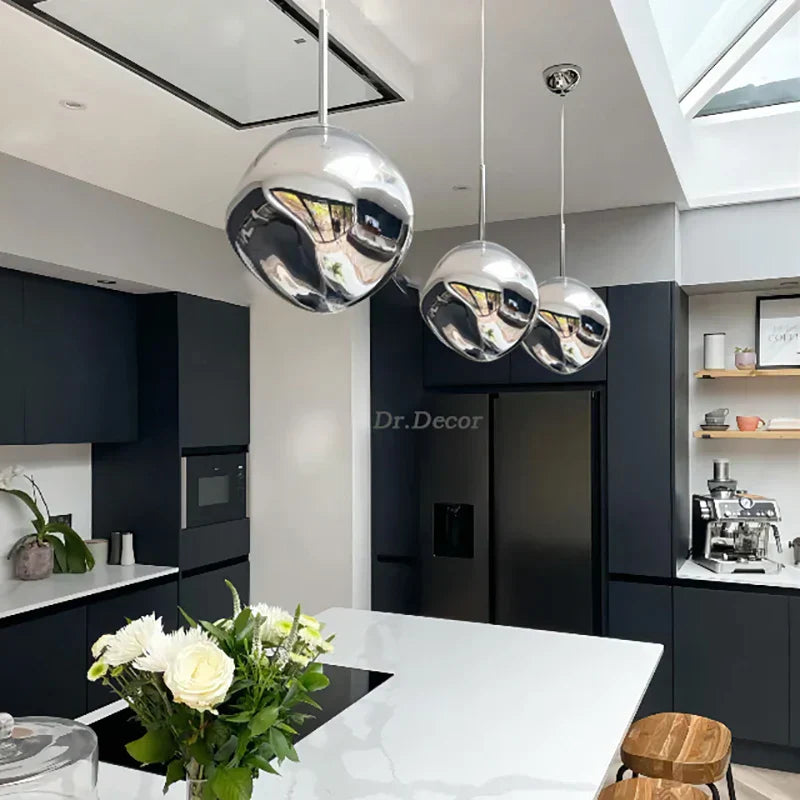 DecorBites™ Glass Lava LED Pendant Lights for Modern Living Room Bedroom Decor