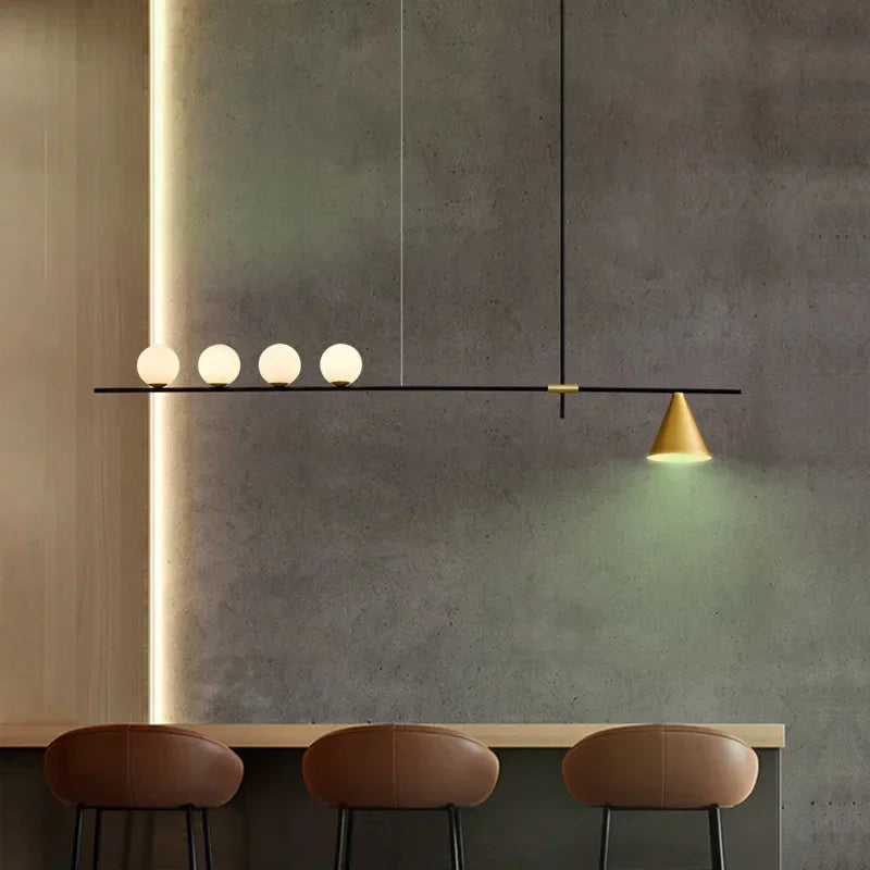 DecorBites™ Glass Chandelier Pendant Light for Dining Room Kitchen Fixtures