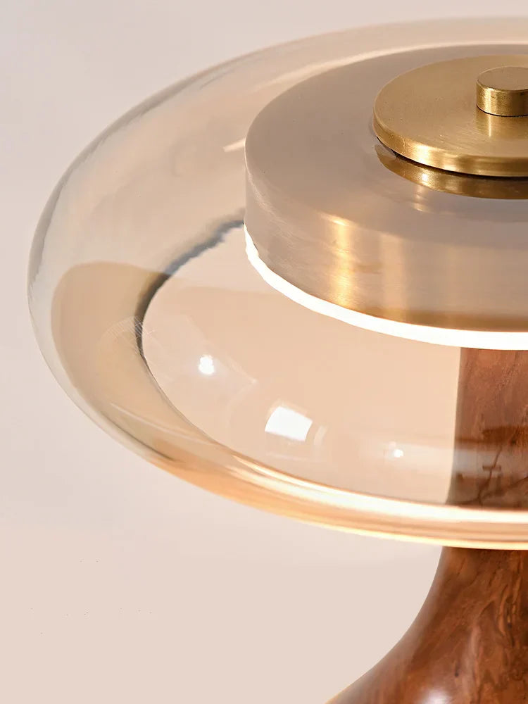 DecorBites™ Andi Walnut Table Lamp for Living Room Bedroom Study Hotel Creative French Style