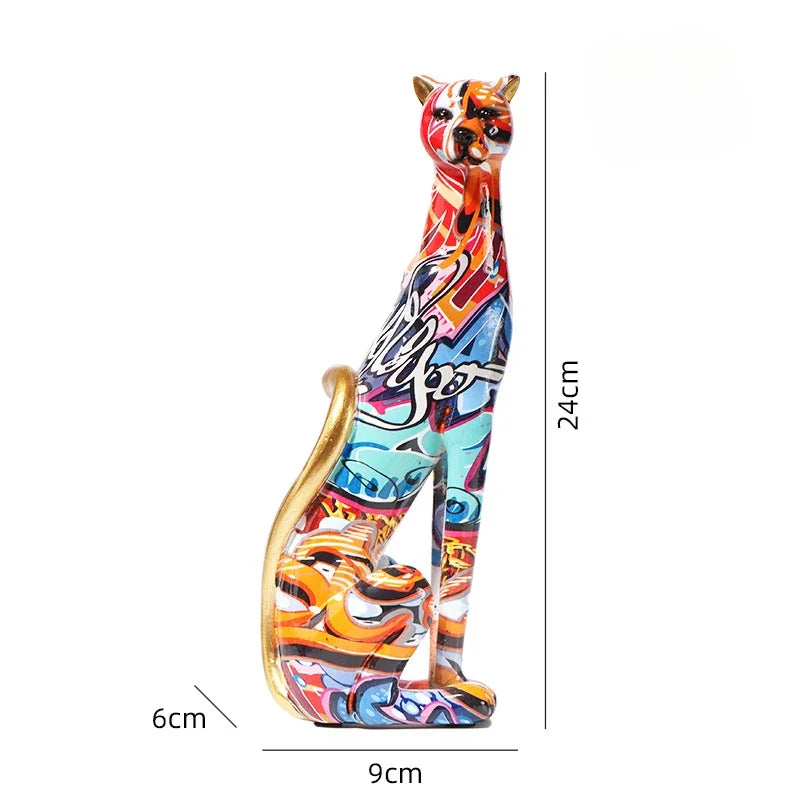 DecorBites™ Leopard Resin Sculpture - Home Office Decoration & Gift