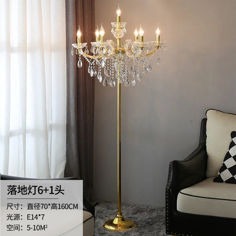 DecorBites™ Crystal Table Light: Modern Luxury Nordic Indoor Lighting for Living Room Bedroom