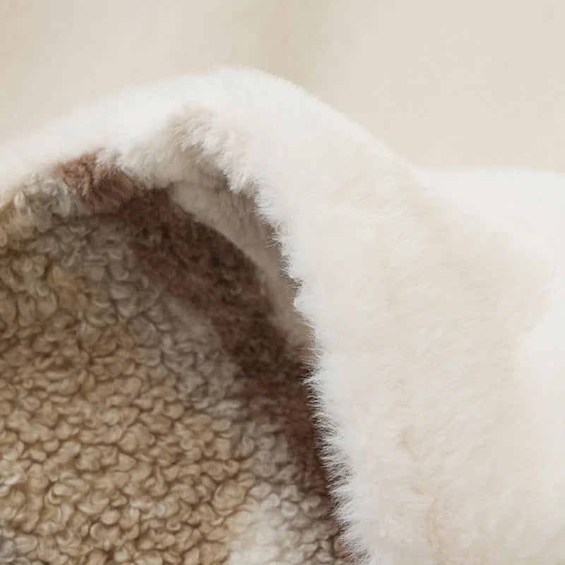 DecorBites™ Arctic Velvet Faux Rabbit Throw Blanket | Cozy, Warm, & Luxurious Comfort Blanket