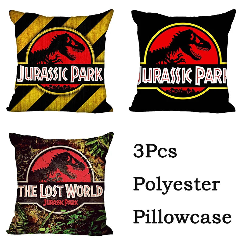 DecorBites™ Jurassic Park Dinosaur Pillowcase Cover for Living Room Sofa and Chair
