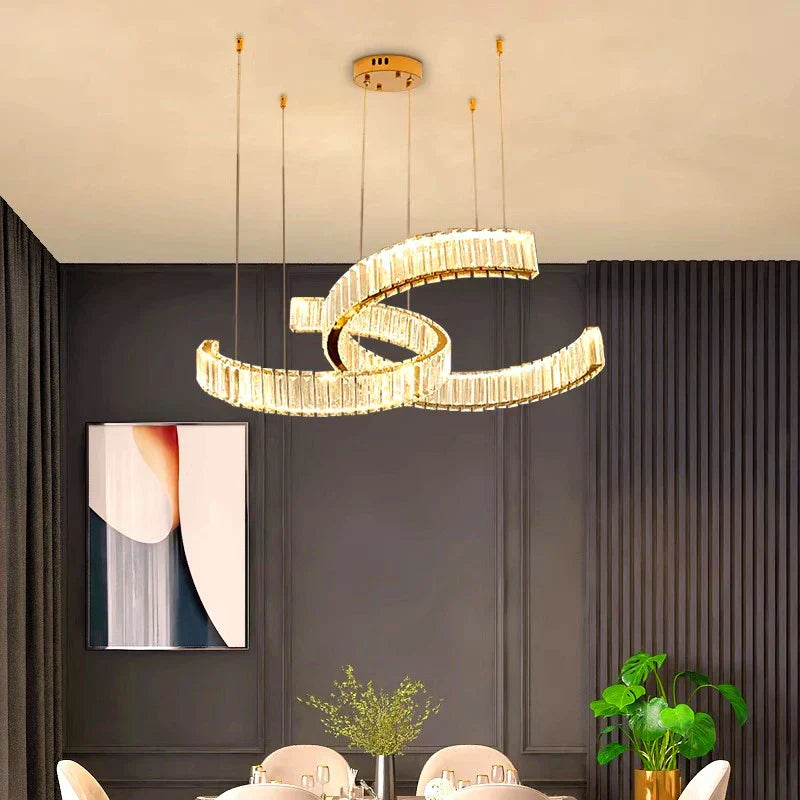 DecorBites™ Crystal Chandelier for Modern Home Decoration and Interior Lighting