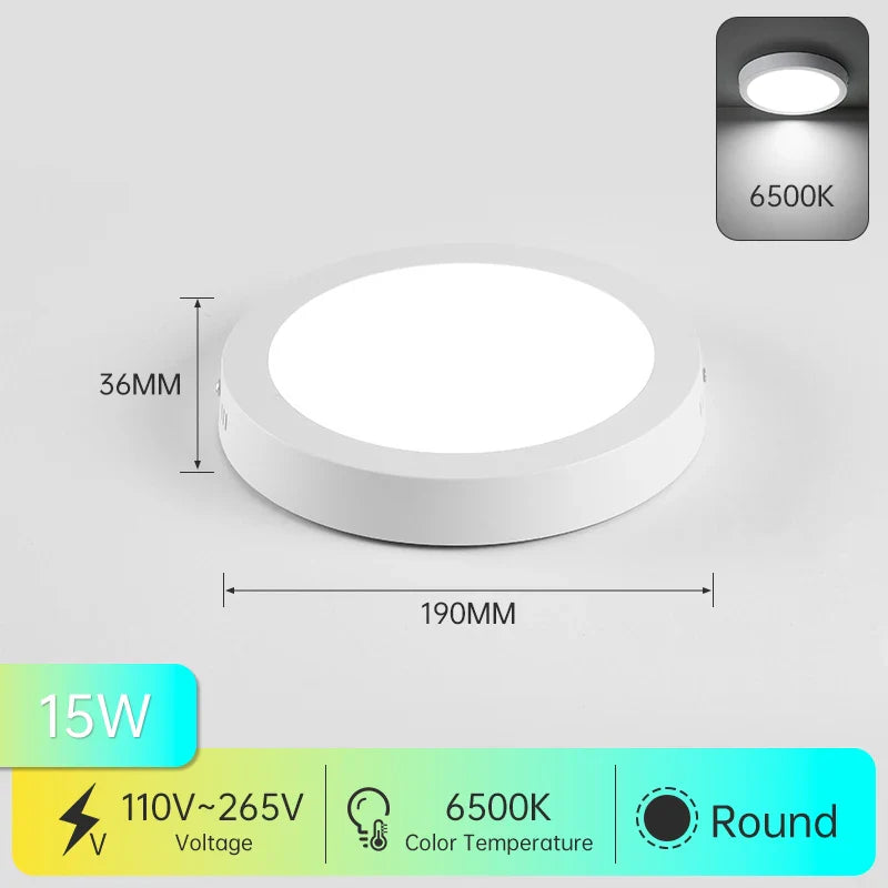 DecorBites™ LED Square Ceiling Light: Modern Kitchen Surface Mount Chandelier Fixture for Home Decor