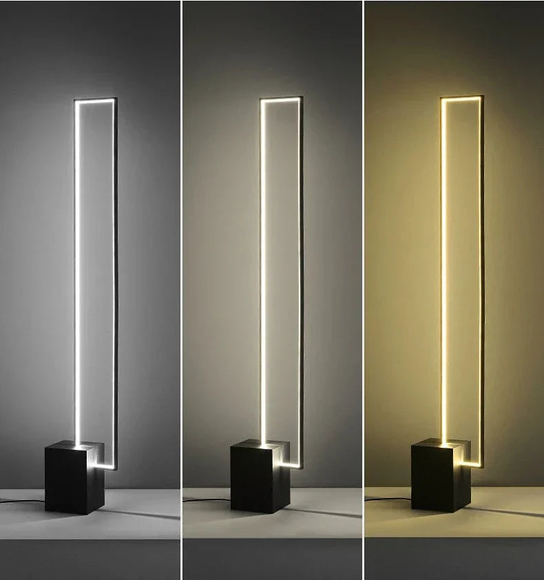 DecorBites™ Geometric LED Floor Lamp Modern Dimmable Living Room Bedroom Decoration Light