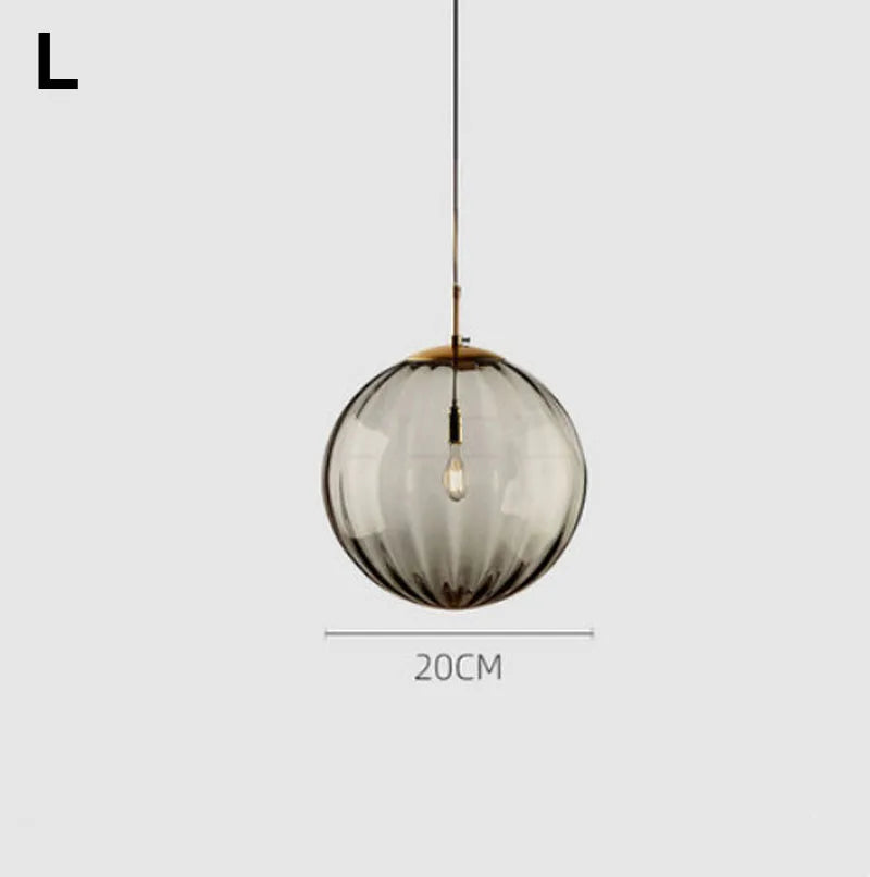 DecorBites™ Glass Ball Lustre Pendant Lights - Modern Kitchen Hanging Fixture