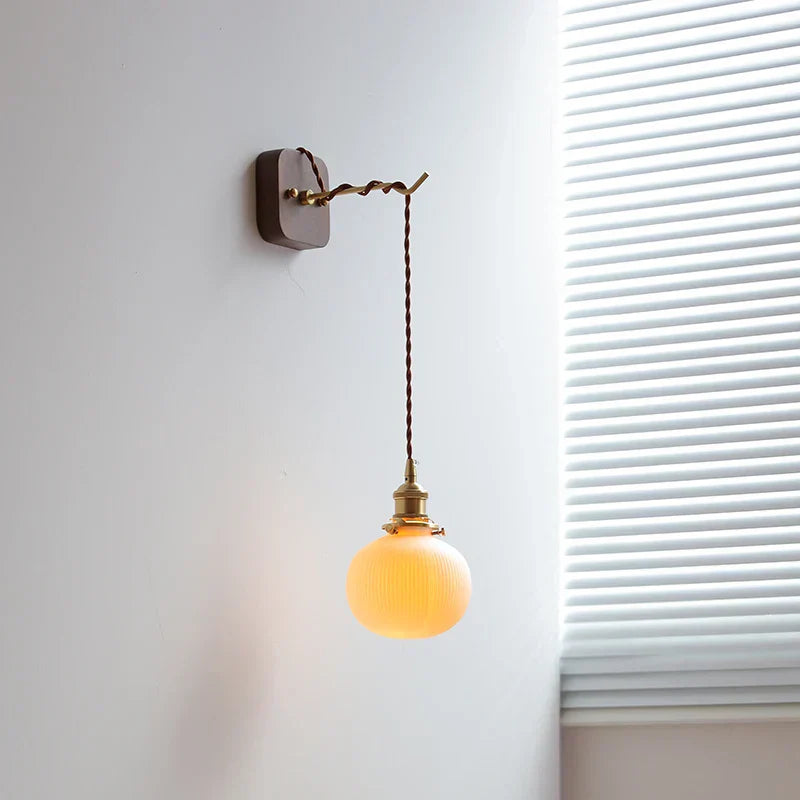 DecorBites™ Ceramic LED Wall Light: Japanese Style Fixture, Home Decor for Bedroom & Living Room