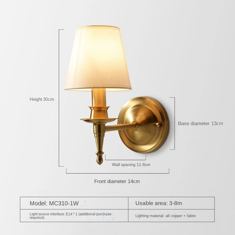 DecorBites™ Copper Wall Lamp: Modern LED Sconce for Home Decor & Bedroom, Industrial Style