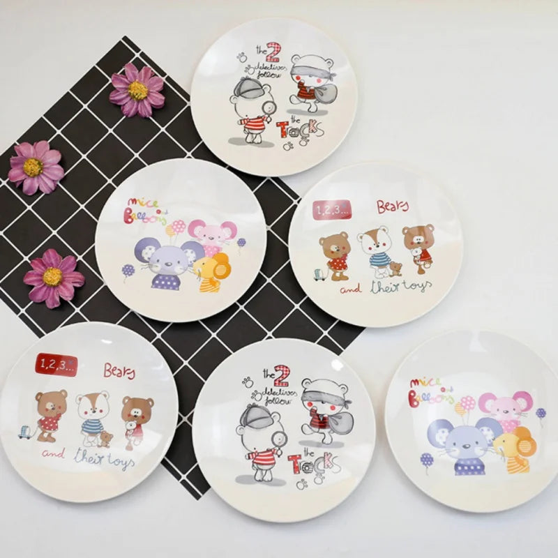 DecorBites™ Bone Snack Plate Set - Small Melamine Dish for Sweets, Cakes, and Treats
