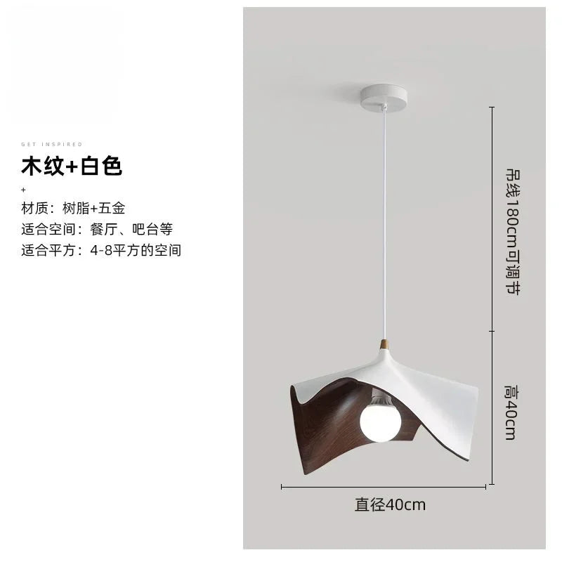 DecorBites™ Black Resin LED Chandelier Pendant Light for Living Room and Bedroom