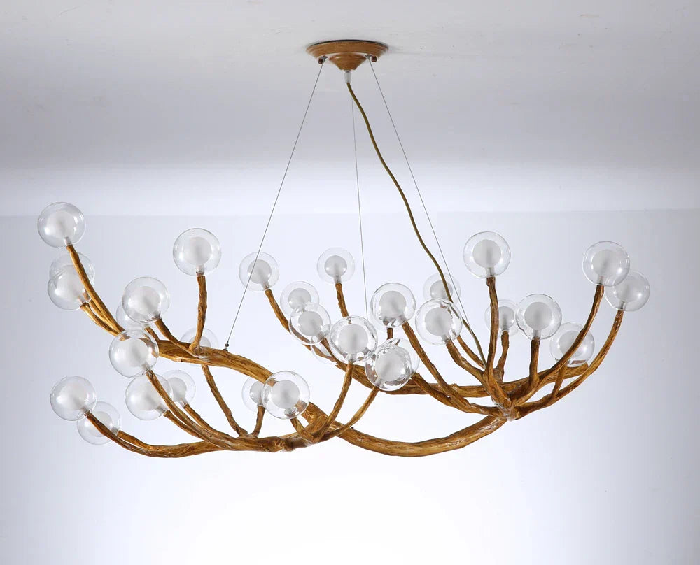 DecorBites™ LED Glass Bubble Chandelier for Restaurant Bedroom LOFT Pendant Lighting
