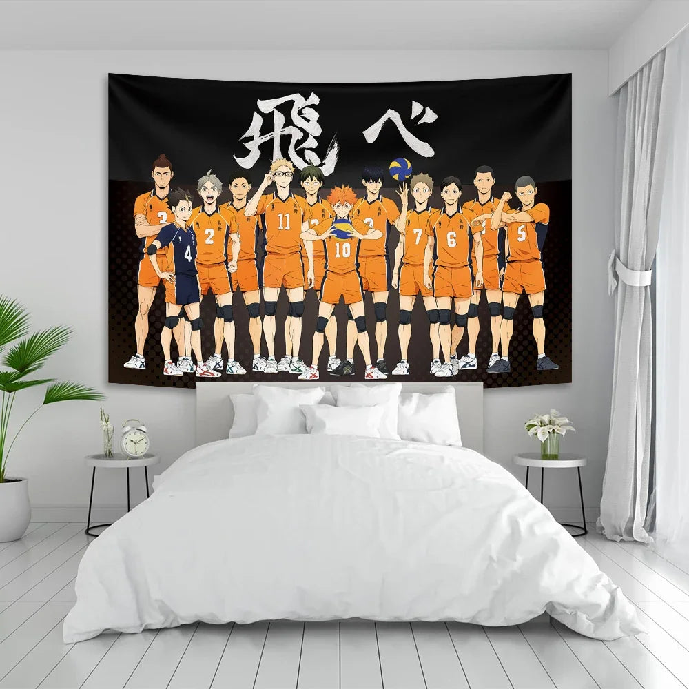 DecorBites™ Haikyuu Anime Poster Tapestry Room Canvas | Aesthetic Wall Decor Art