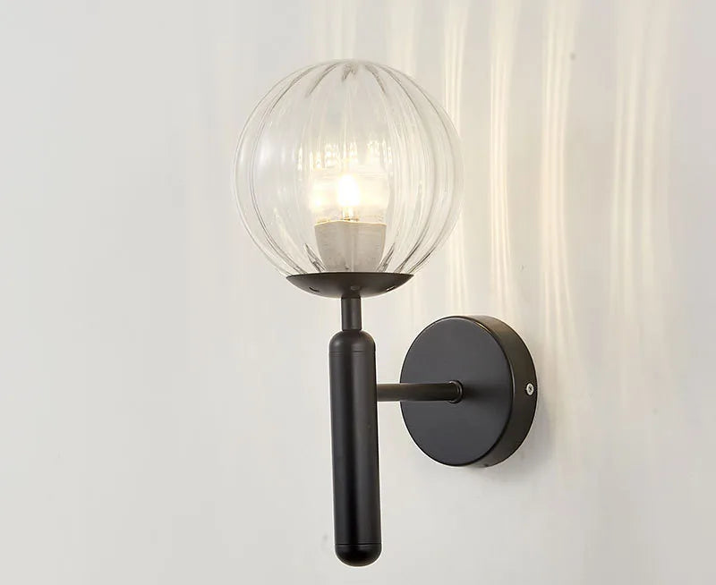 DecorBites™ Blue Glass Balls Wall Sconce for Living Room, Bedroom, or Corridor