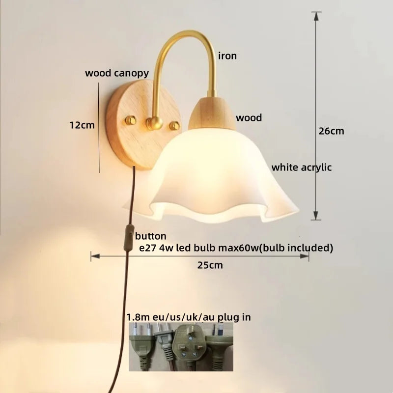 DecorBites™ LED Wall Lamps: Nordic Modern Design for Home Decor, Living Room, Bar, Stair - Pull Chain Switch