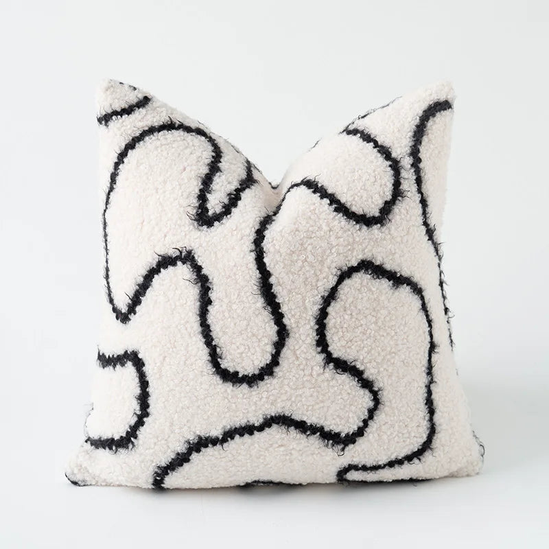 DecorBites™ Cozy Green Handmade Pillow Cover 45x45cm - Nordic Fall Winter Home Decor
