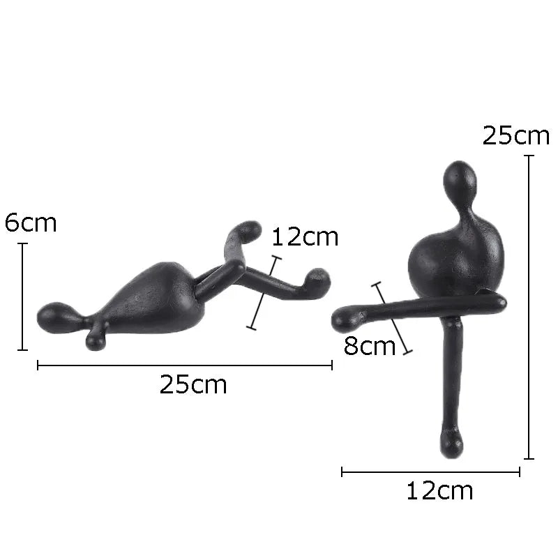 DecorBites™ Abstract Characters Resin Sculpture Desk Decoration Modern Home Decor Figure Statue