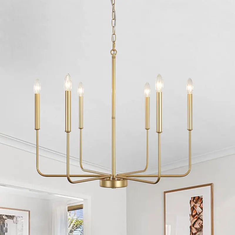 DecorBites™ Iron Candle Chandelier for Living Room Bedroom Dining Room