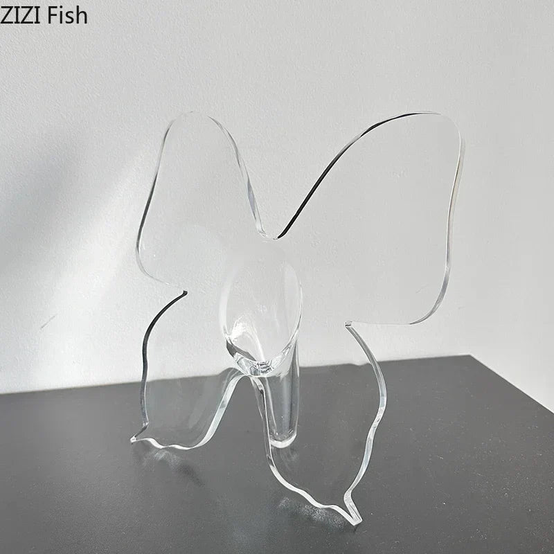 DecorBites™ Butterfly Vase: Desk Decor, Flower Arrangement Pot for Room Aesthetic