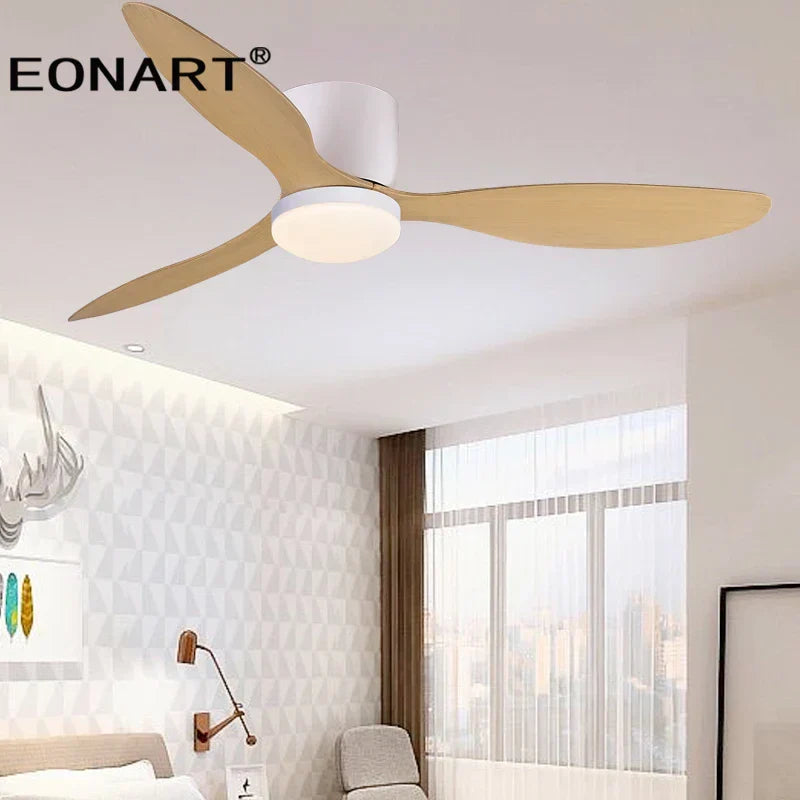 DecorBites™ 52" Black DC Ceiling Fan with LED Light and Remote Control