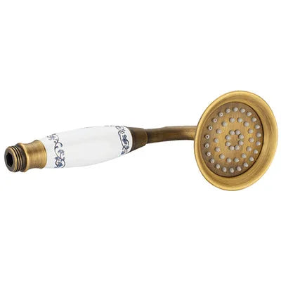DecorBites™ Antique Handheld Shower Head with Holder, Plumbing Hose, and Toilet Bidet Sprayer