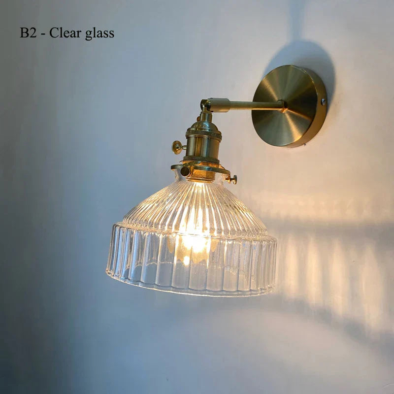DecorBites™ Glass Shade LED Wall Lamp for Luxury Living Room Decor