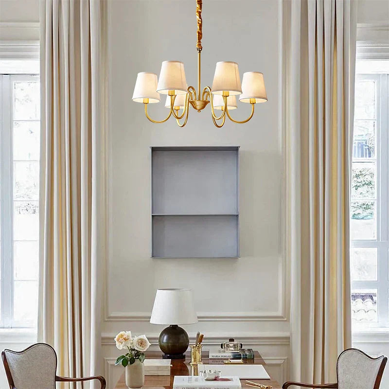 DecorBites™ Copper American Chandelier: Modern Luxury for Living Room, Bedroom, and Restaurant