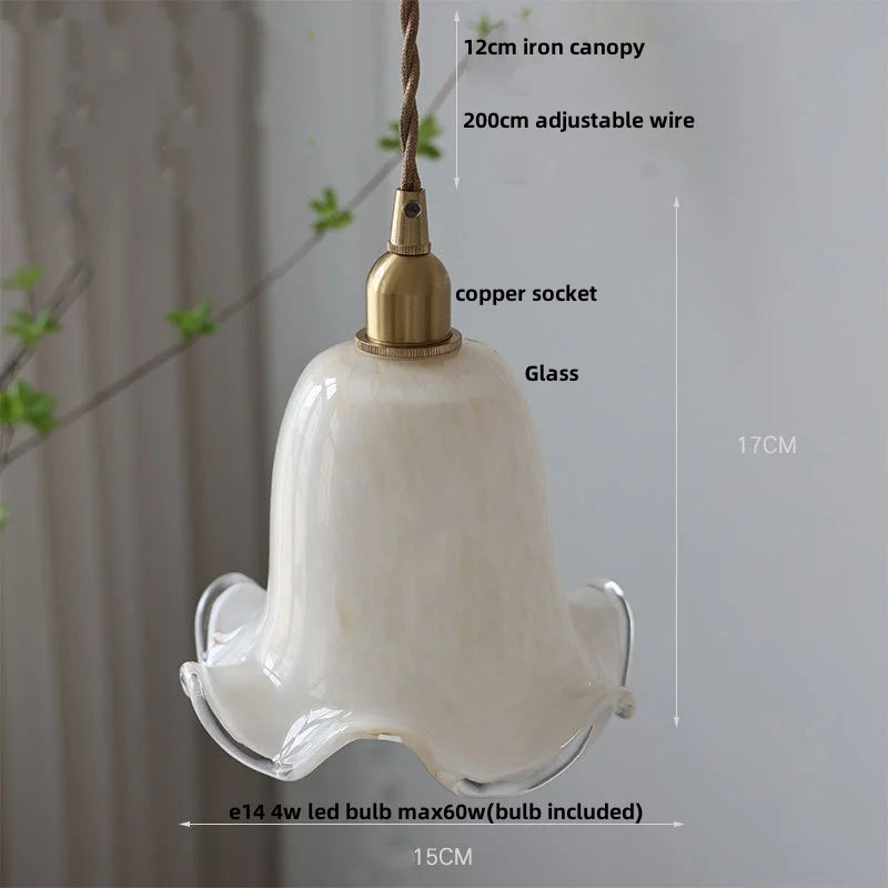 DecorBites™ Green LED Pendant Lights E27 Knob Switch Kitchen Living Room Hanging Lamps