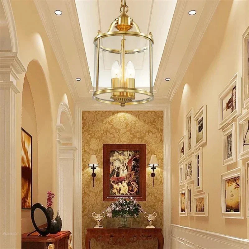DecorBites™ Bronze Glass Chandelier Pendant Lights for Country Home Decor