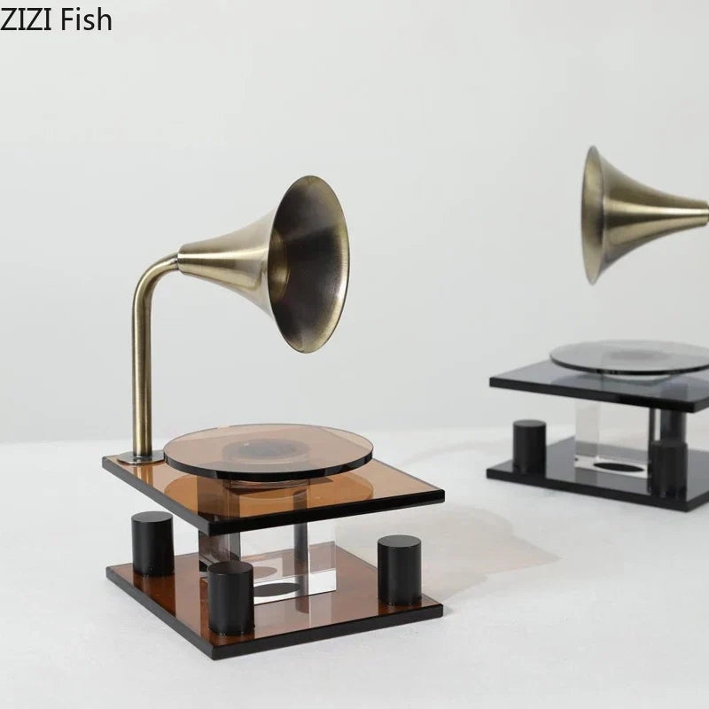 DecorBites™ Crystal Music Equipment Model Ornament Decor - Modern Desk Artwork