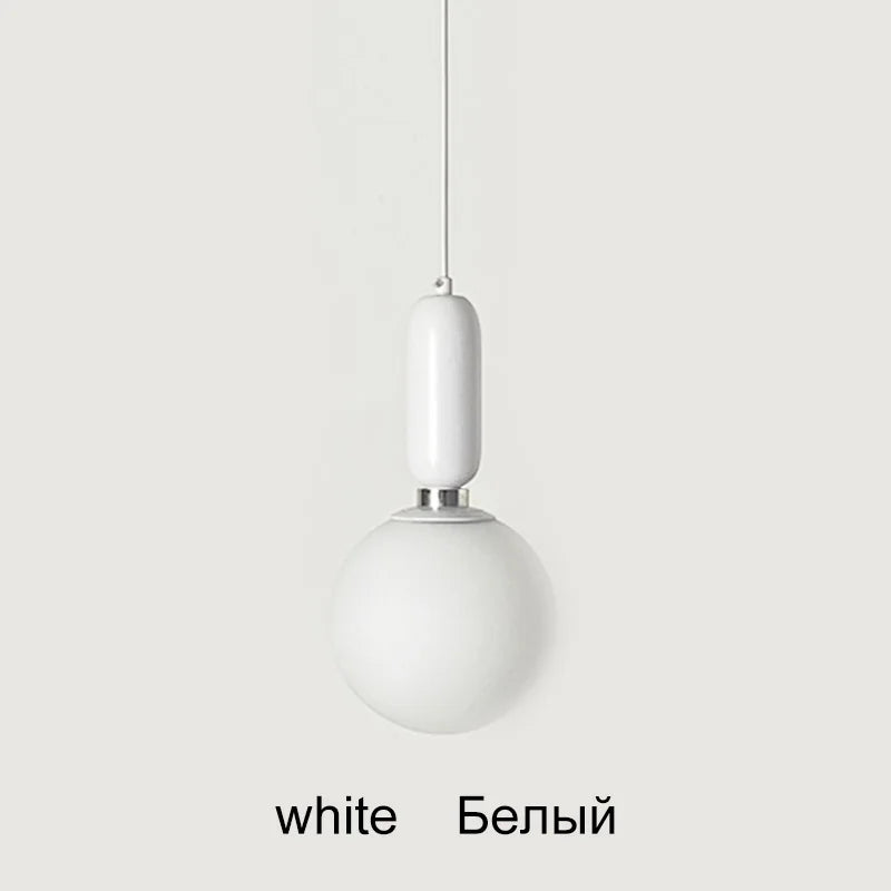 DecorBites™ Glass Ball LED Chandelier for Modern Living Spaces