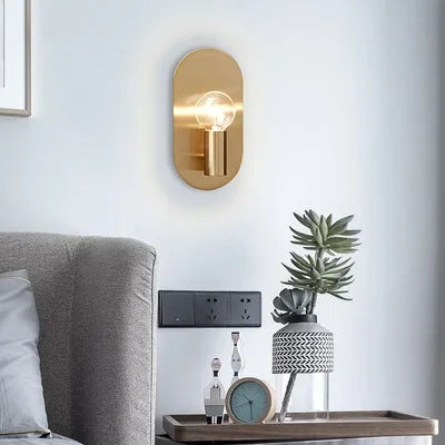DecorBites™ Gold Bedroom Wall Sconce Indoor Lighting Fixture for Elegant Home Decor