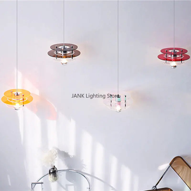 DecorBites™ Bauhaus PH UFO Pendant Acrylic Chandelier with LED Lights