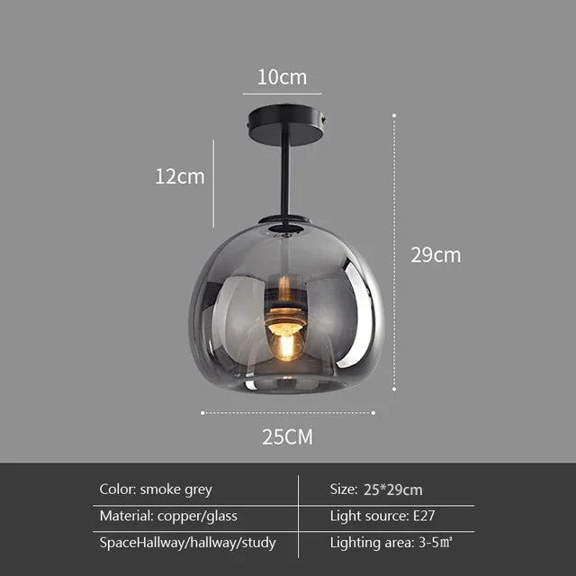 DecorBites™ LED Glass Ceiling Chandeliers for Home Indoor Lighting